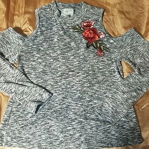 Embroidered long sleeve shirt